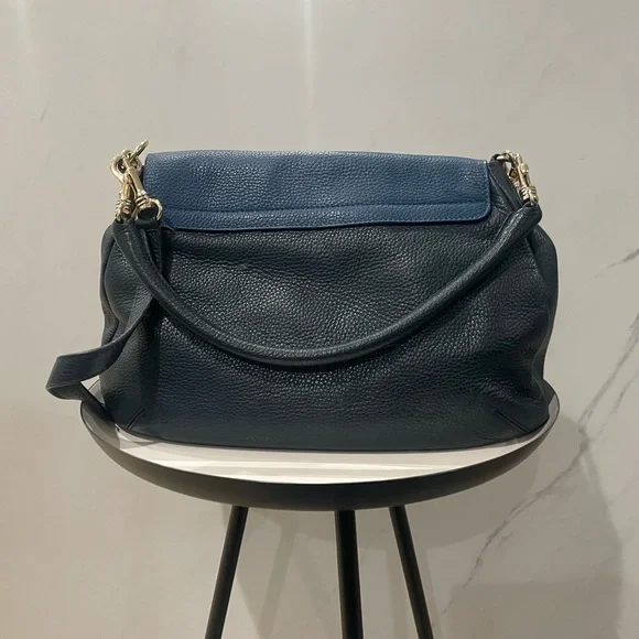 Milli Millu London DeMellier Navy Blue Leather Bag - Picture 2 of 3